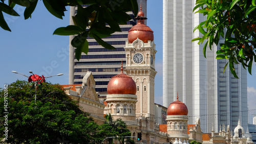 Photography Sultan Abdul Samad Building at Merdeka Square, Kuala Lumpur, Malaysia