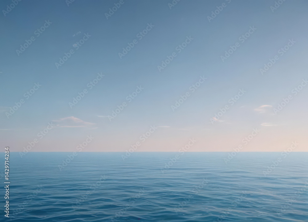 Obraz premium Gentle aqua to sky blue gradient, smooth, evokes tranquility , texture, ocean