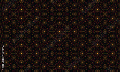 Background with seamless pattern design vector art