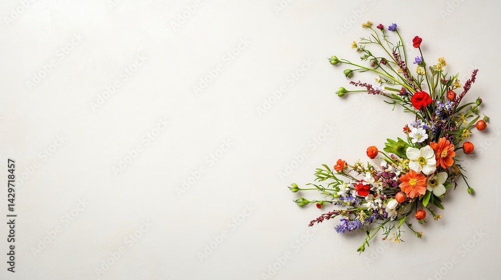 Fototapeta premium Vibrant Floral Arrangement Art