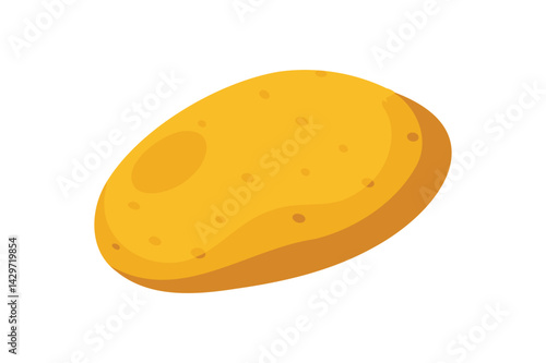 Fresh Potato Vegetable vector on white background