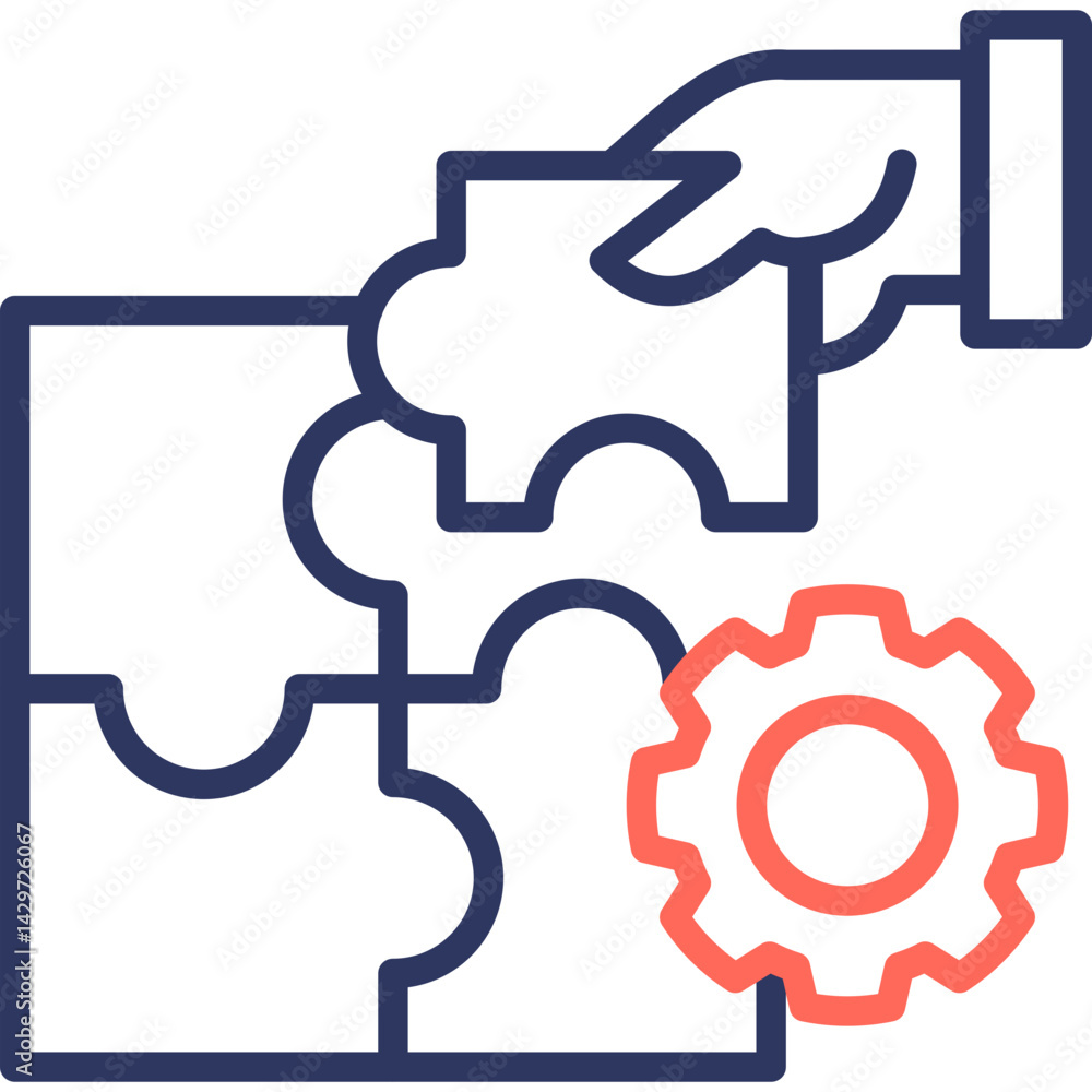 Smart Solutions line color icon Smart Solutions line color icon