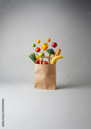 쇼핑, 쇼핑백, 재생지, 마트, 시장을 보다, 담다, 세일, 슈퍼마켓, 종이백