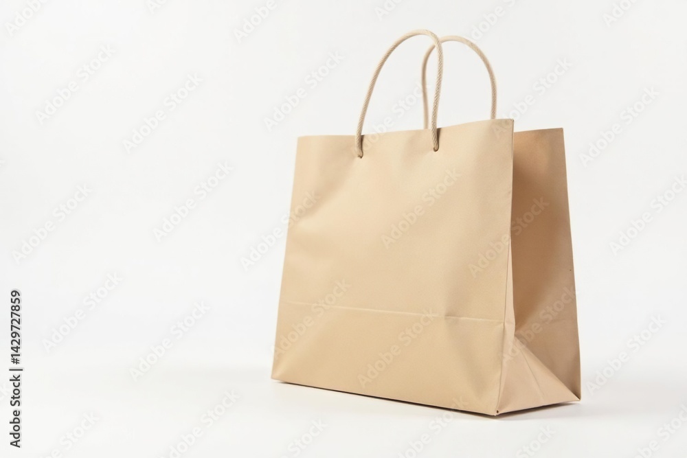 Empty brown paper shopping bag on white background, brown, shopping bags Empty brown paper shopping bag on white background, brown, shopping bags