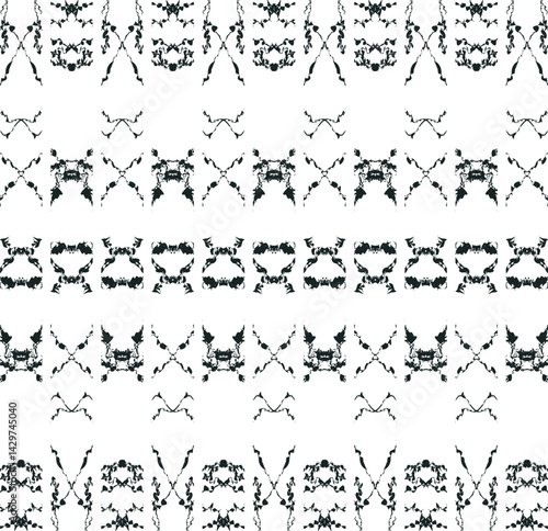 Texture in the form of repeating creepy scary patterns with distortions.