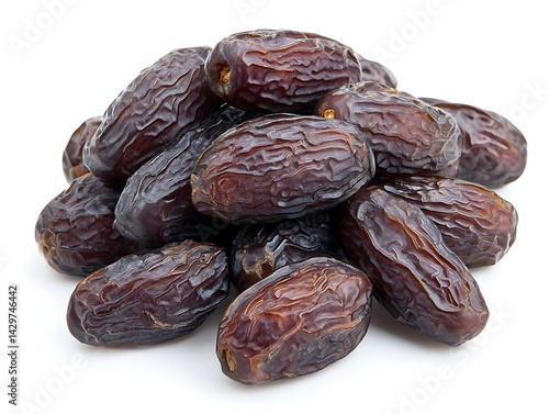 Wallpaper Mural Pile of fresh brown dates, a healthy snack, isolated on white background Torontodigital.ca