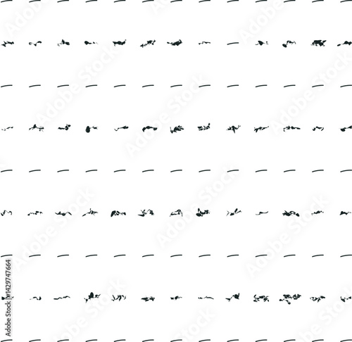 The texture consists of horizontal rows of short lines and distorted noisy stripes.