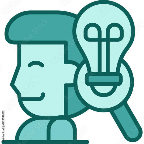 Head Idea solid icon