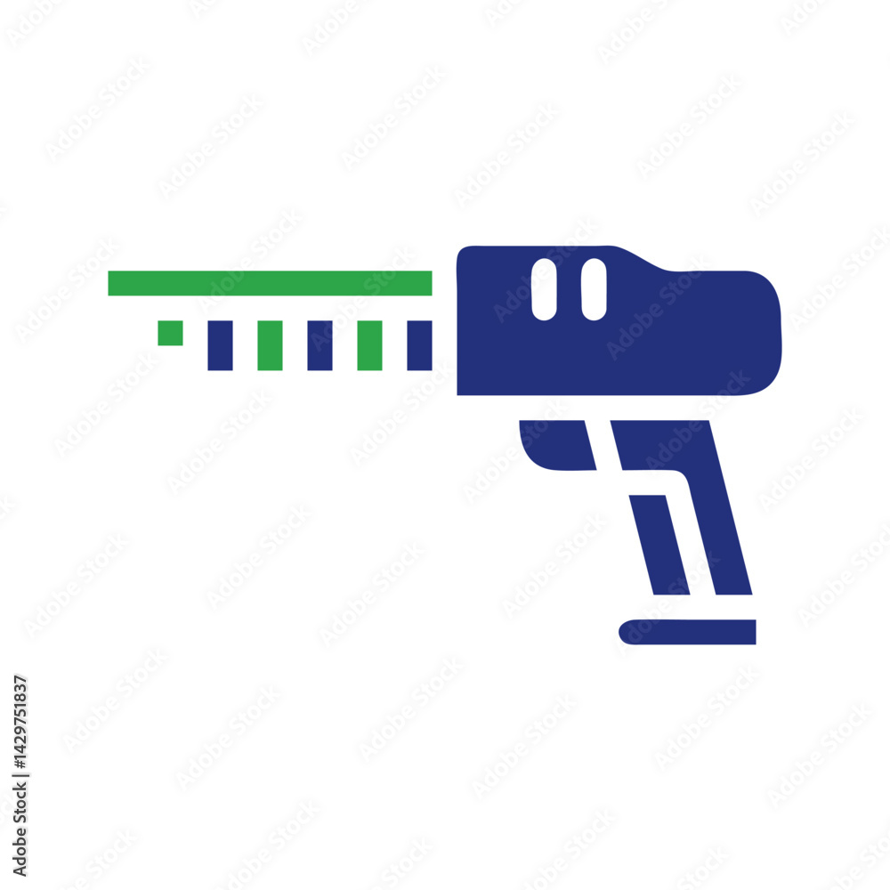 Fototapeta premium Stylized Cordless Drill Icon Minimal Design