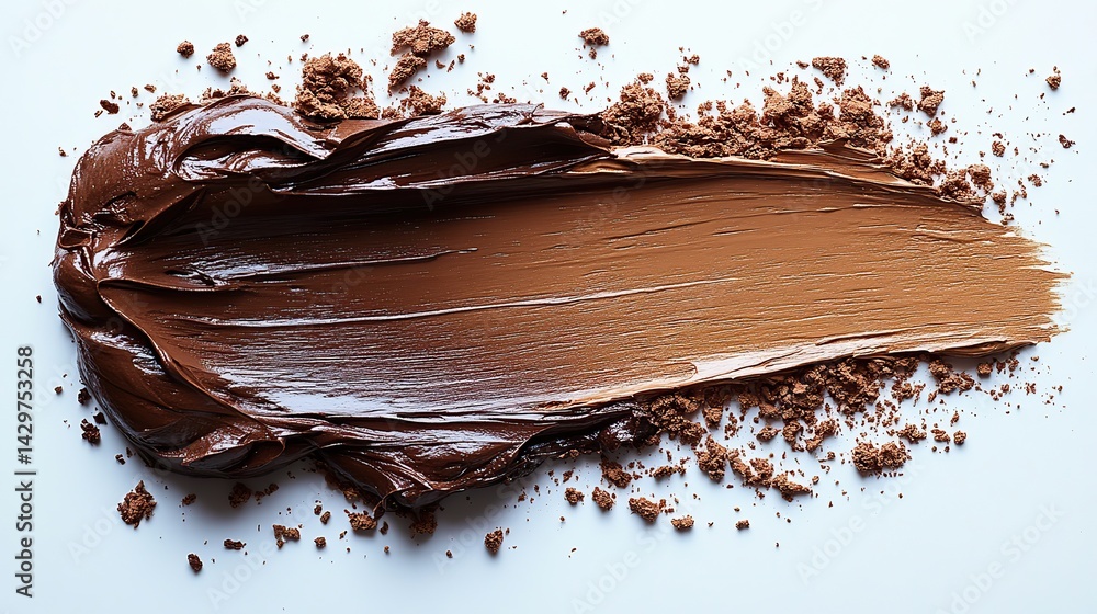 background brush stroke of mocha mousse color on a delicate background