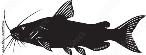 Damboa Catfish Vector Silhouette
