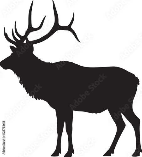 Elk Vector Silhouette