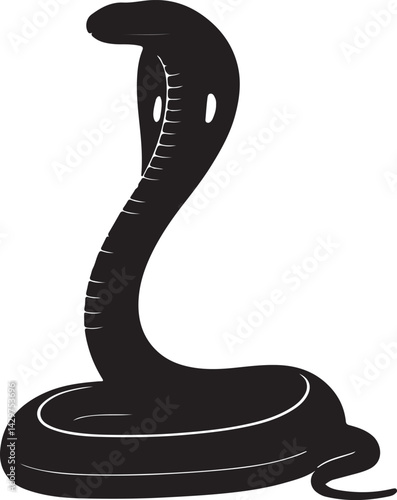 False Cobra Vector Silhouette