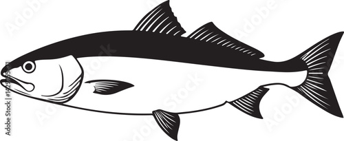 Ocean Whitefish Silhouette