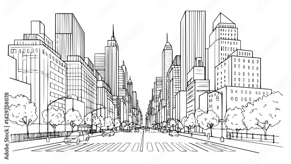 Fototapeta premium Park Avenue, Newyork