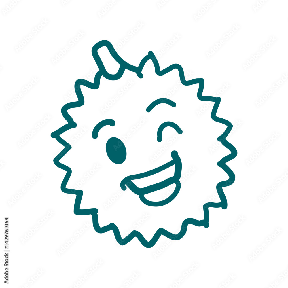 Attractive Hand Drawn Doodle Durian Fruits Character Vector Illustration
Attractive Hand Drawn Doodle Durian Fruits Character Vector Illustration