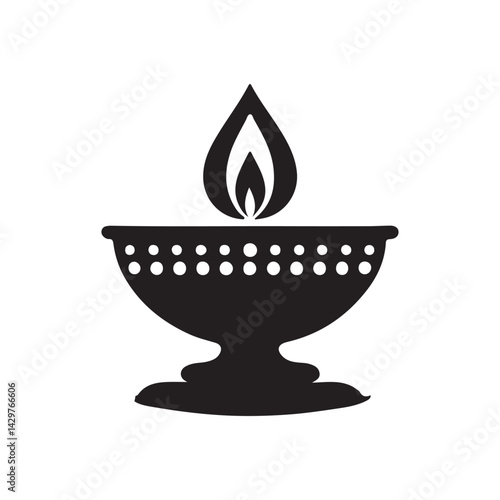 vector illustration of a candle