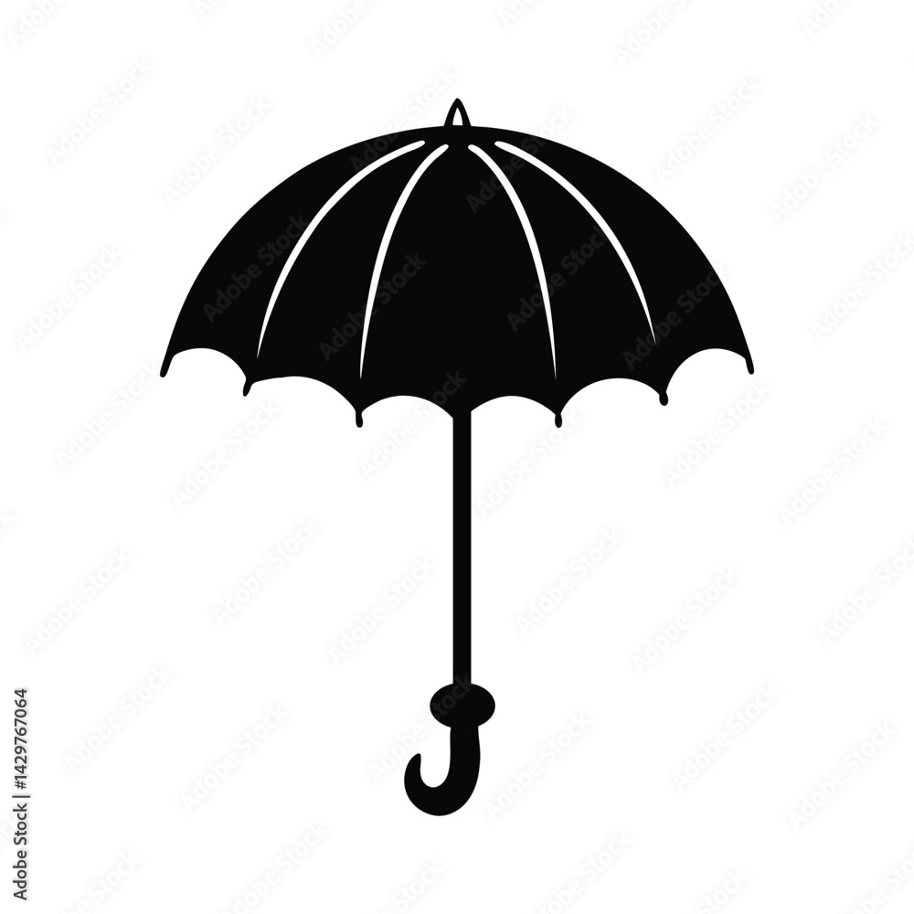 Haunted Umbrella Dripping Ectoplasm Silhouette Haunted Umbrella Dripping Ectoplasm Silhouette