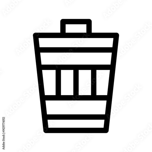 Rubbish Icon Vector Symbol Design Illustration