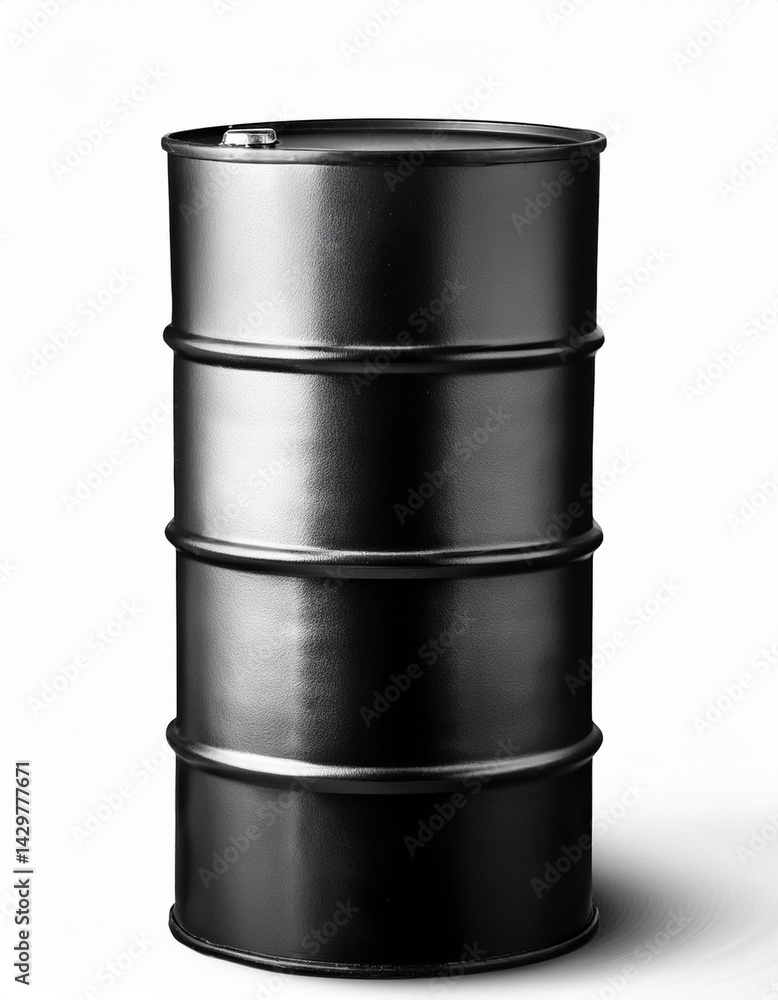Oil barrels isolated on white background with free space for text Oil barrels isolated on white background with free space for text