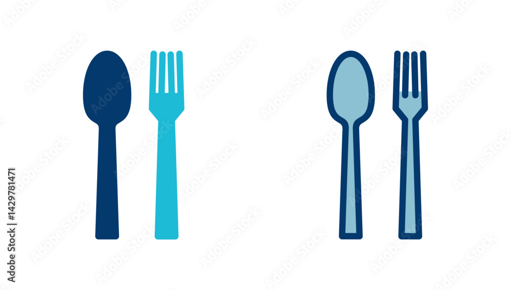 Fork, Spoon, and Knife isolated on white background. Restaurant icon. food icon. Eat. Cutlery icon. Fork, Spoon, and Knife isolated on white background. Restaurant icon. food icon. Eat. Cutlery icon.