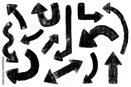 手書きの矢印イラストセット