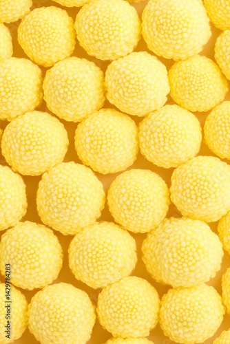 Yellow Candy Pattern Background Texture Sweet Treats