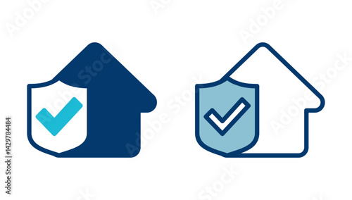 House insurance icon vector isolated on white background. house protection icon.