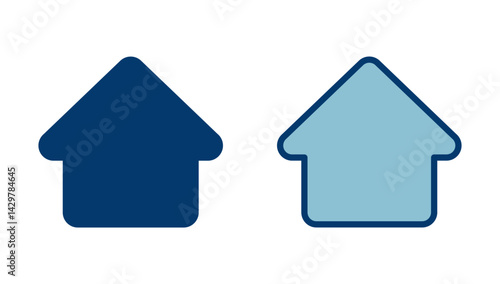 Home icon vector isolated on white background. House vector icon. Address