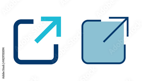 Link icon vector isolated on white background. Link vector icon. External link symbol vector icon. Hyperlink symbol