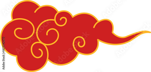 Εκτύπωση καμβά Chinese Oriental Cloud Decoration