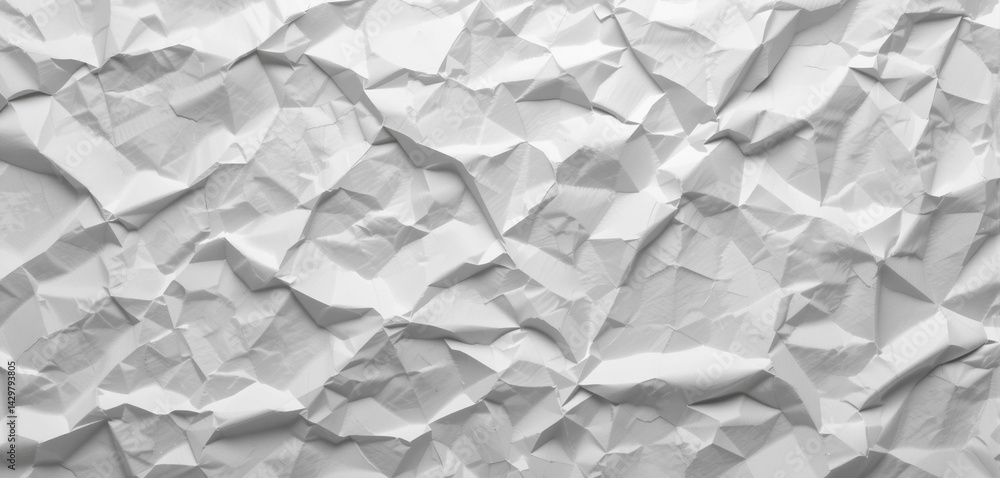 Obraz premium Crumpled White Paper Texture