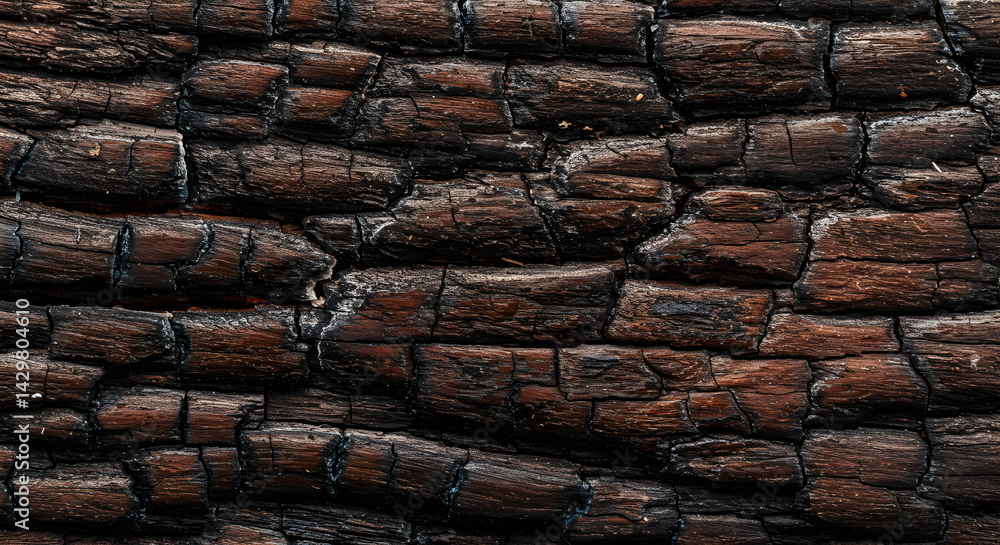 Abstract Background Texture Of Weathered Charred Tree Bark Surface Abstract Background Texture Of Weathered Charred Tree Bark Surface