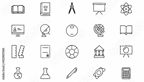 sport and fitness set of web icons in line style   (5).eps