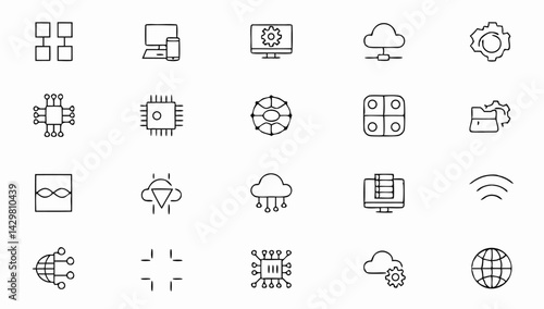 technology set of web icons in line style  informa (1).eps