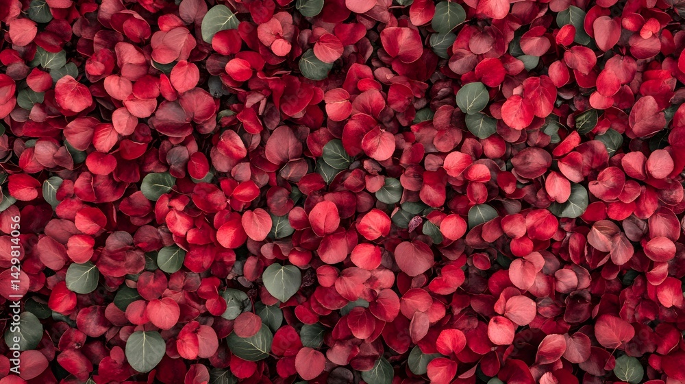 Red and Green Autumn Leaves Background Texture Pattern Red and Green Autumn Leaves Background Texture Pattern