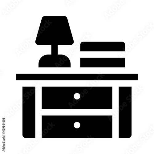 Nightstand glyph icon