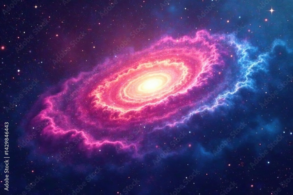 Abstract swirling nebula texture, cosmic seamless loop, space, universe, illustration Abstract swirling nebula texture, cosmic seamless loop, space, universe, illustration