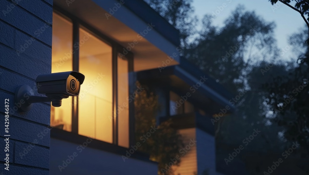 Home security camera at night Home security camera at night