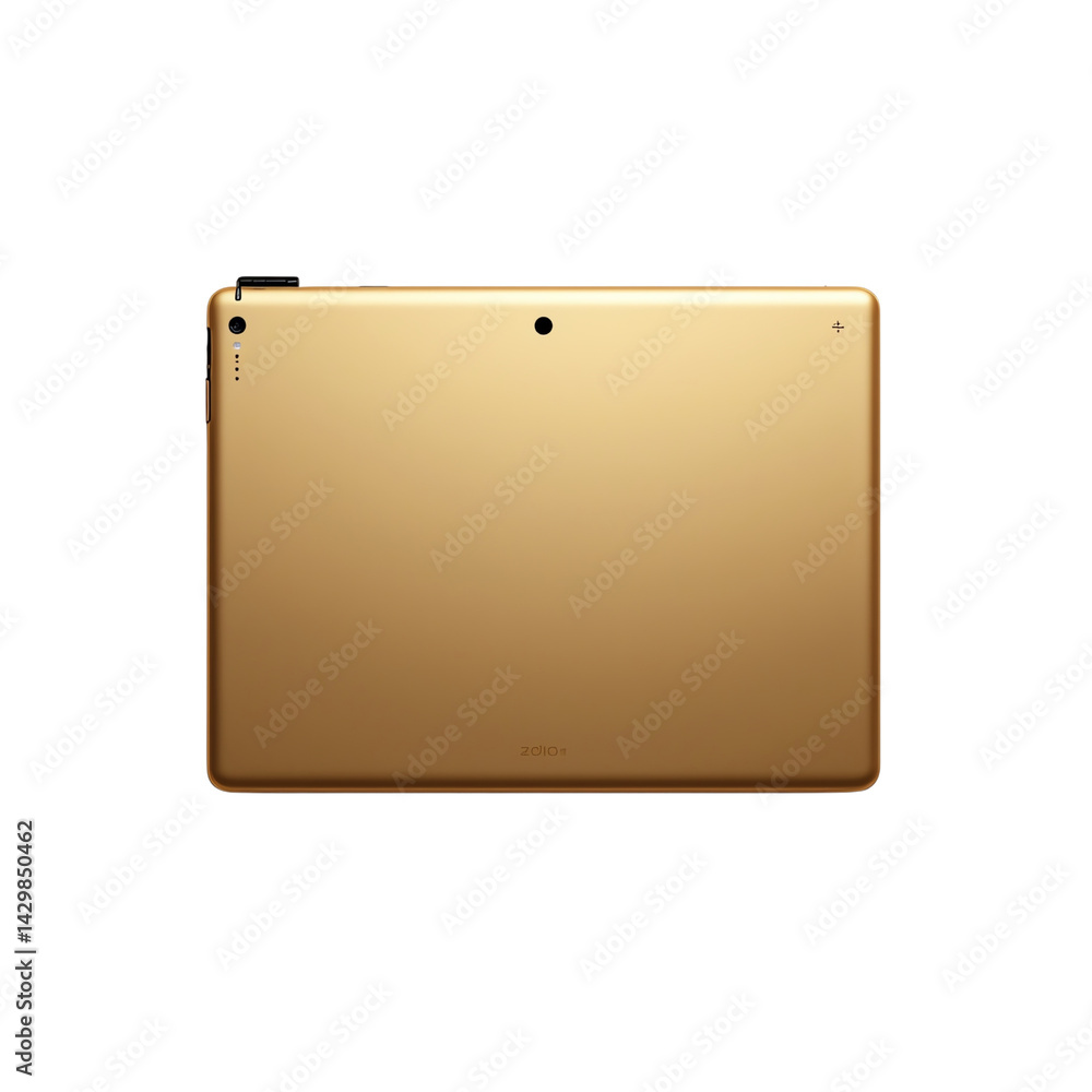 Obraz premium Gold tablet on isolated background