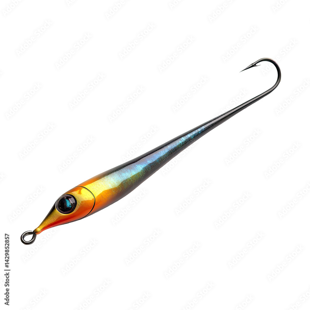 Colorful fishing lure, long and slender Colorful fishing lure, long and slender