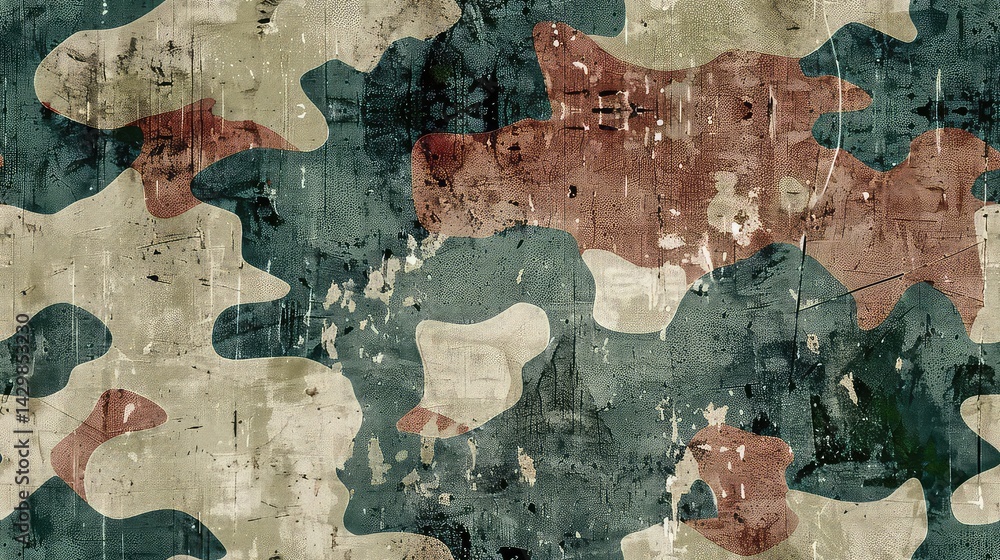 Naklejka premium Abstract camouflage design texture