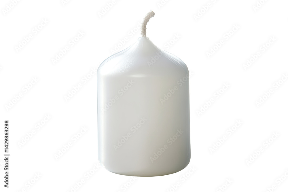 Simple white candle Simple white candle