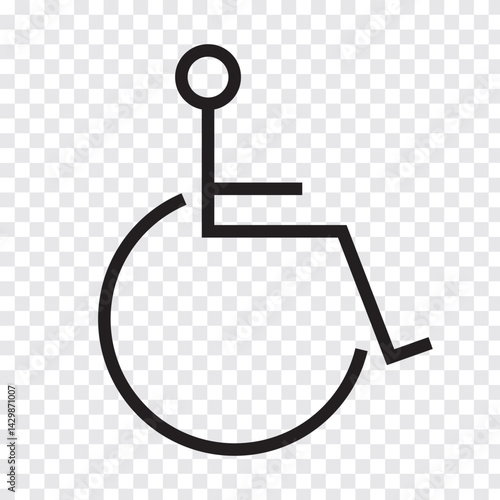 Wheelchair Handicap icon. Disabled icon.