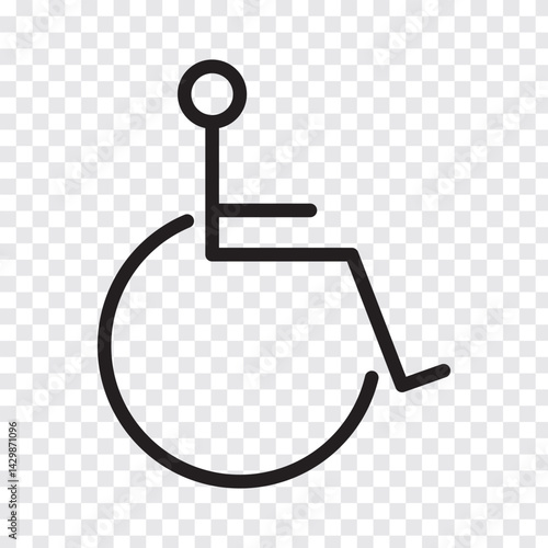 Wheelchair Handicap icon. Disabled icon.