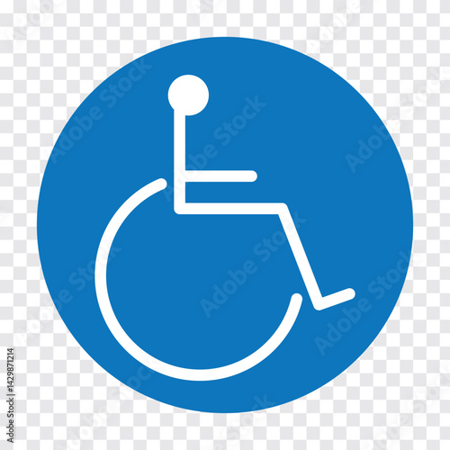 Wheelchair Handicap icon. Disabled icon.