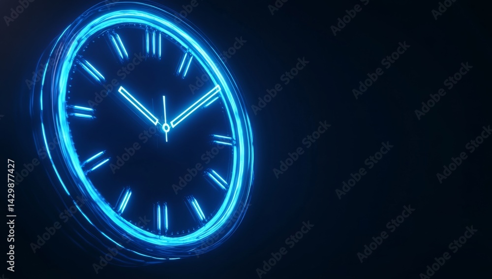 Neon Glow Clock Neon Glow Clock