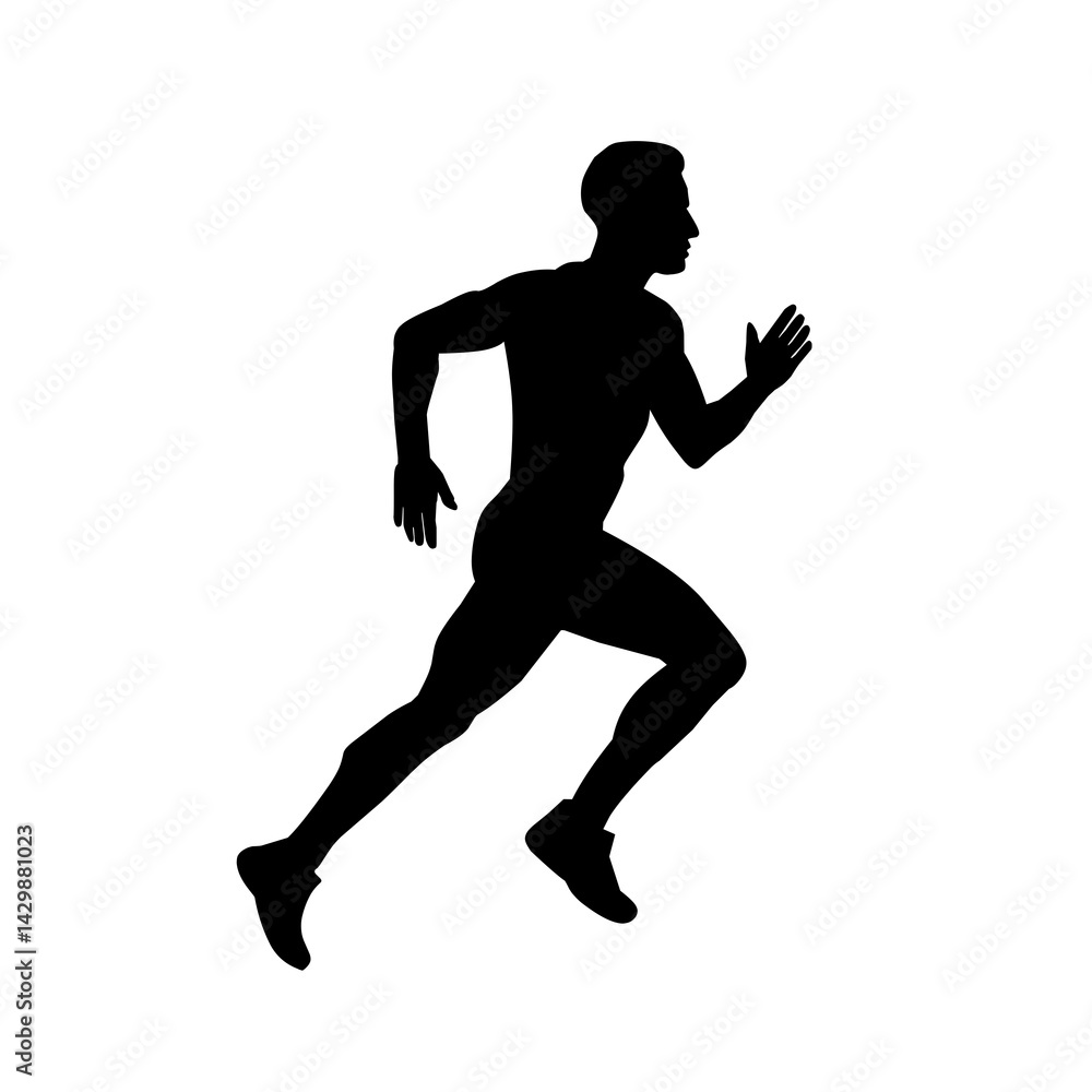 running man silhouette running man silhouette