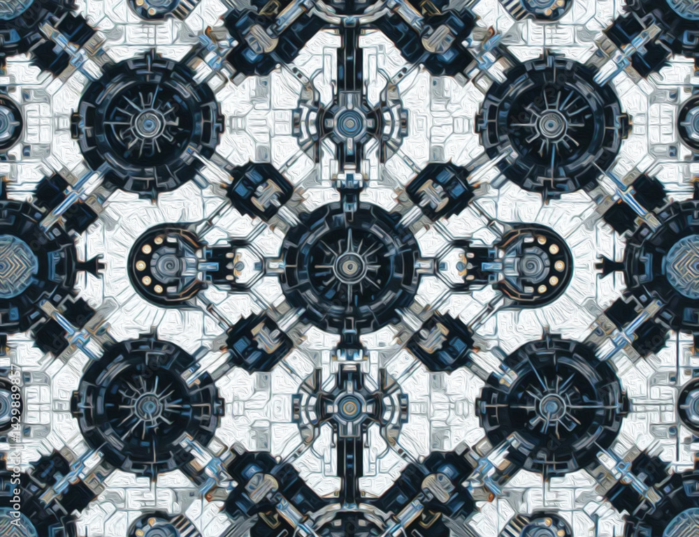 Abstract technology background. . Oil paint illustration. Abstract technology background. . Oil paint illustration.