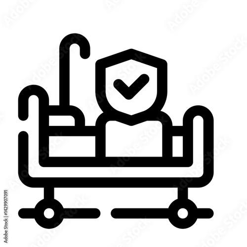 Critical Illness Insurance line icon